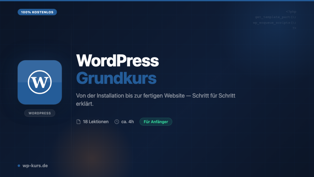 WordPress Komplettkurs
