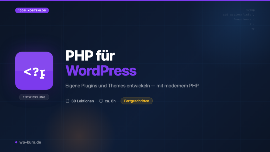 WordPress Komplettkurs